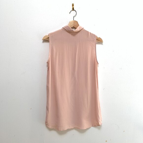 Equipment Femme 100% Silk Sleeveless Pink Shirt 🌸🌷😊🎀 - Picture 7 of 7